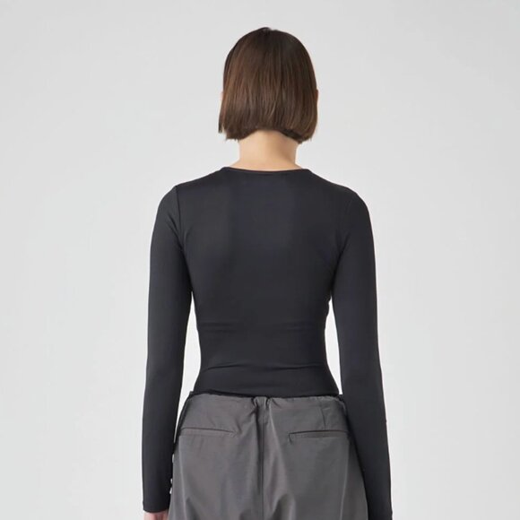 New with Tag Gret Lab Long Sleeve Soft Bodysuit in Black Size Large - Picture 3 of 7